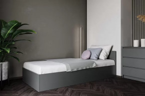 МОРИ КРМ 900.1/1 Кровать (сп/м 900*2000мм), ЛДСП Графит МП (НАСТИЛЫ) в Лангепасе - langepas.mebel-tymen.ru | фото