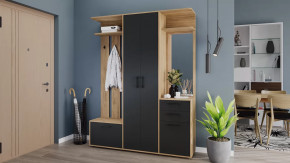 Набор мебели для прихожей «Витра» Тип 2 Дуб Крафт золотой, Антрацит в Лангепасе - langepas.mebel-tymen.ru | фото