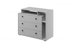 Оскар Комод 3 ящика Белый снег в Лангепасе - langepas.mebel-tymen.ru | фото