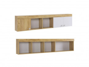 Полка Форсаж дуб крафт золотой/белый в Лангепасе - langepas.mebel-tymen.ru | фото