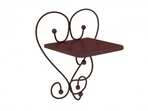 Полка настенная Милсон коричневая в Лангепасе - langepas.mebel-tymen.ru | фото