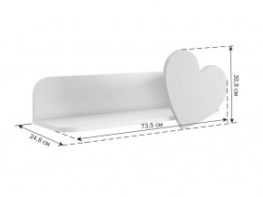 Полка навесная Сердечко в Лангепасе - langepas.mebel-tymen.ru | фото