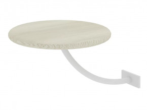 Полка прикроватная круглая Милсон белая в Лангепасе - langepas.mebel-tymen.ru | фото