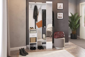 Прихожая Агата белый рамух в Лангепасе - langepas.mebel-tymen.ru | фото