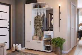 Прихожая Барселона-1 белый рамух в Лангепасе - langepas.mebel-tymen.ru | фото