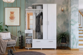 Прихожая Барселона-2 белый рамух в Лангепасе - langepas.mebel-tymen.ru | фото