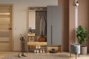 Прихожая Баско К2 графит/дуб крафт золотой в Лангепасе - langepas.mebel-tymen.ru | фото