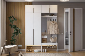 Прихожая Баско К5 белое дерево в Лангепасе - langepas.mebel-tymen.ru | фото