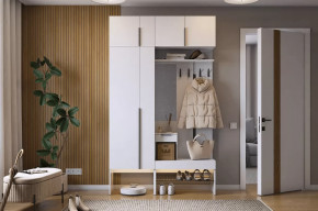 Прихожая Баско К6 белое дерево в Лангепасе - langepas.mebel-tymen.ru | фото