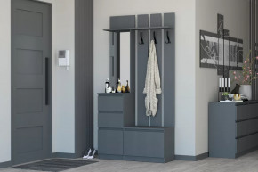Прихожая Хилтон Графит в Лангепасе - langepas.mebel-tymen.ru | фото