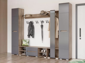 Прихожая Наоми графит нубук в Лангепасе - langepas.mebel-tymen.ru | фото