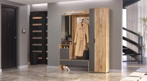 Прихожая Сабрина Дуб вотан/графит в Лангепасе - langepas.mebel-tymen.ru | фото