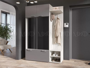 Прихожая Стелла Графит/Дуб Крафт Белый в Лангепасе - langepas.mebel-tymen.ru | фото