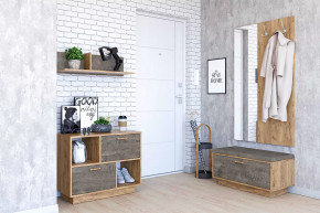 Прихожая Эго, набор №КТ-1, дуб крафт золотой/камень темный Диал в Лангепасе - langepas.mebel-tymen.ru | фото