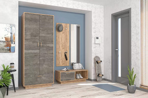 Прихожая Эго, набор №КТ-2, дуб крафт золотой/камень темный Диал в Лангепасе - langepas.mebel-tymen.ru | фото