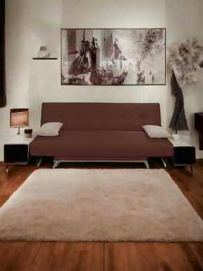 Прямой диван манго 2 Нео Шоколад/Подушки Нео Латте в Лангепасе - langepas.mebel-tymen.ru | фото