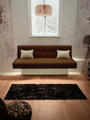 Прямой диван манго 4 Нео Шоколад/Подушки Нео Латте в Лангепасе - langepas.mebel-tymen.ru | фото