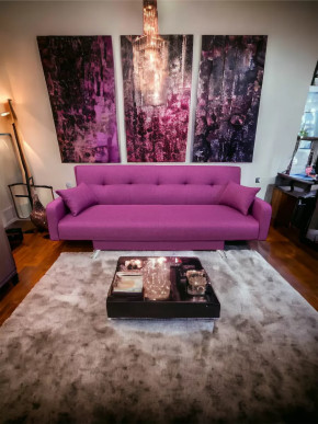 Прямой диван с подлокотниками манго 3 Савана Берри в Лангепасе - langepas.mebel-tymen.ru | фото