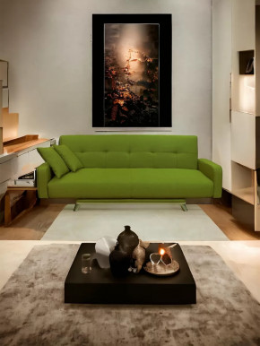 Прямой диван с подлокотниками манго 3 Савана Грин в Лангепасе - langepas.mebel-tymen.ru | фото