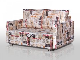 Диван Реал 120 с подлокотниками Газета в Лангепасе - langepas.mebel-tymen.ru | фото