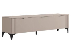 Тумба 2 Рич кашемир/фрапучино матовый/черный в Лангепасе - langepas.mebel-tymen.ru | фото