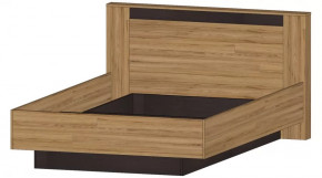 Серия Бостон Кровать 1400 дуб вотан/венге в Лангепасе - langepas.mebel-tymen.ru | фото