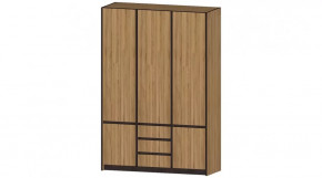 Серия Бостон Шкаф 3-х створчатый дуб вотан в Лангепасе - langepas.mebel-tymen.ru | фото