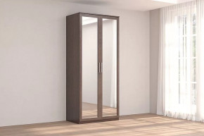 Шкаф 2-х дверный с зеркалом Кэт-4 Венге Диал в Лангепасе - langepas.mebel-tymen.ru | фото