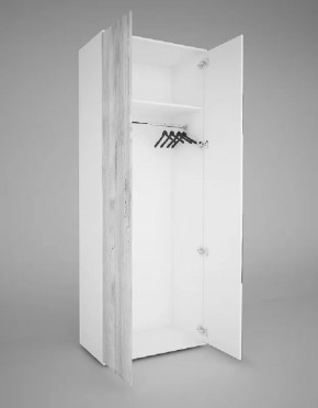 Шкаф 2-х створчатый EVO "Сорренто" с МДФ створкой БЕЗ зеркала в Лангепасе - langepas.mebel-tymen.ru | фото