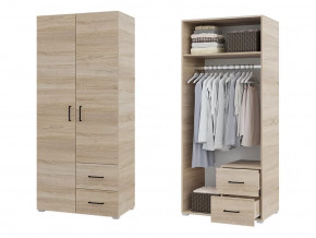 Шкаф 2 створчатый с ящиками Victor Сонома в Лангепасе - langepas.mebel-tymen.ru | фото