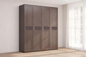 Шкаф 4-х створчатый Кэт-4 Венге Диал в Лангепасе - langepas.mebel-tymen.ru | фото
