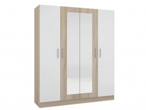 Шкаф четырехстворчатый Леси Сонома-Белый в Лангепасе - langepas.mebel-tymen.ru | фото