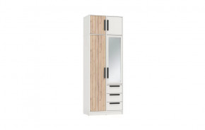 Шкаф для одежды 83.09 Вегас (2-х дв.) с зеркалом (ЛДСП Белый) в Лангепасе - langepas.mebel-tymen.ru | фото