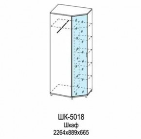 Шкаф для одежды и белья ШК-5018 Грейс в Лангепасе - langepas.mebel-tymen.ru | фото