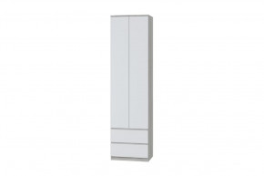 Шкаф для одежды Лори, дуб серый/белый в Лангепасе - langepas.mebel-tymen.ru | фото