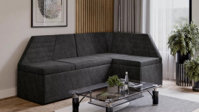 Скамья угловая «Лондон» со спальным местом Исп.2 Дуб Сонома трюфель, Микровелюр Wellmart Graphite в Лангепасе - langepas.mebel-tymen.ru | фото