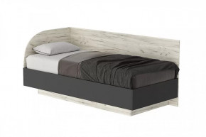 СОНАТА КРС-900 Кровать (софа) с ПМ (с/м 900*2000 мм), ЛДСП дуб крафт белый-антрацит в Лангепасе - langepas.mebel-tymen.ru | фото