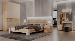 Спальный гарнитур Ленора Дуб вотан/Кашемир в Лангепасе - langepas.mebel-tymen.ru | фото