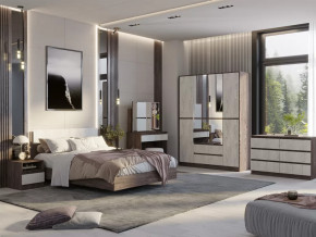 Спальный гарнитур Милана Ясень анкор/Дуб эльза в Лангепасе - langepas.mebel-tymen.ru | фото