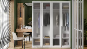 Спальный гарнитур «Порто» №4 Яблоня Беллуно, Белый в Лангепасе - langepas.mebel-tymen.ru | фото