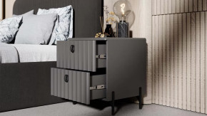 Спальный гарнитур «Тиффани» №2 Серый графит, Графит матовый в Лангепасе - langepas.mebel-tymen.ru | фото