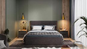 Спальня «Джоли» Дуб Крафт золотой, Графит матовый в Лангепасе - langepas.mebel-tymen.ru | фото