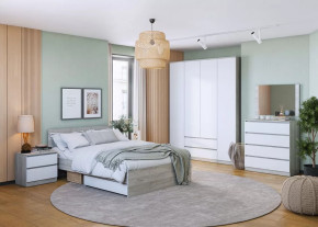 Спальня Лори, набор №ДС-1, дуб серый/белый в Лангепасе - langepas.mebel-tymen.ru | фото