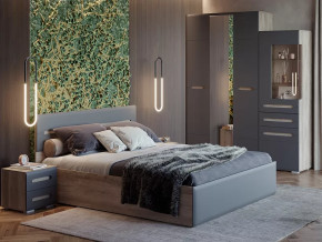 Спальня Наоми графит нубук в Лангепасе - langepas.mebel-tymen.ru | фото