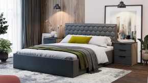 Спальня «Порто» Яблоня Беллуно, Графит софт в Лангепасе - langepas.mebel-tymen.ru | фото