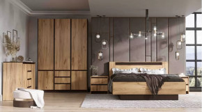 Спальня серия Бостон дуб вотан в Лангепасе - langepas.mebel-tymen.ru | фото