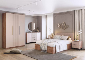 Спальня Тоскана, набор №2, дуб табачный/бисквит в Лангепасе - langepas.mebel-tymen.ru | фото