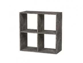 Стеллаж 4 секции графит Герда в Лангепасе - langepas.mebel-tymen.ru | фото