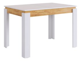 Стол обеденный раздвижной Гермес 2 белое дерево/дуб крафт золотой в Лангепасе - langepas.mebel-tymen.ru | фото