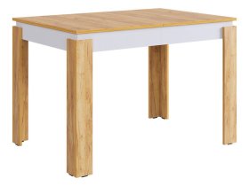 Стол обеденный раздвижной Гермес 2 дуб крафт золотой/белое дерево в Лангепасе - langepas.mebel-tymen.ru | фото